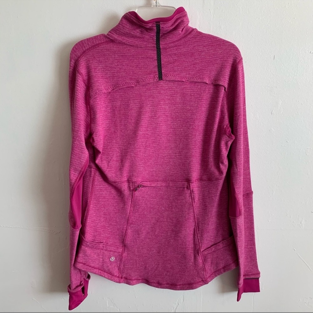 Lululemon Base Runner 1/2 Zip Raspberry Pullover - Picture 15 of 16